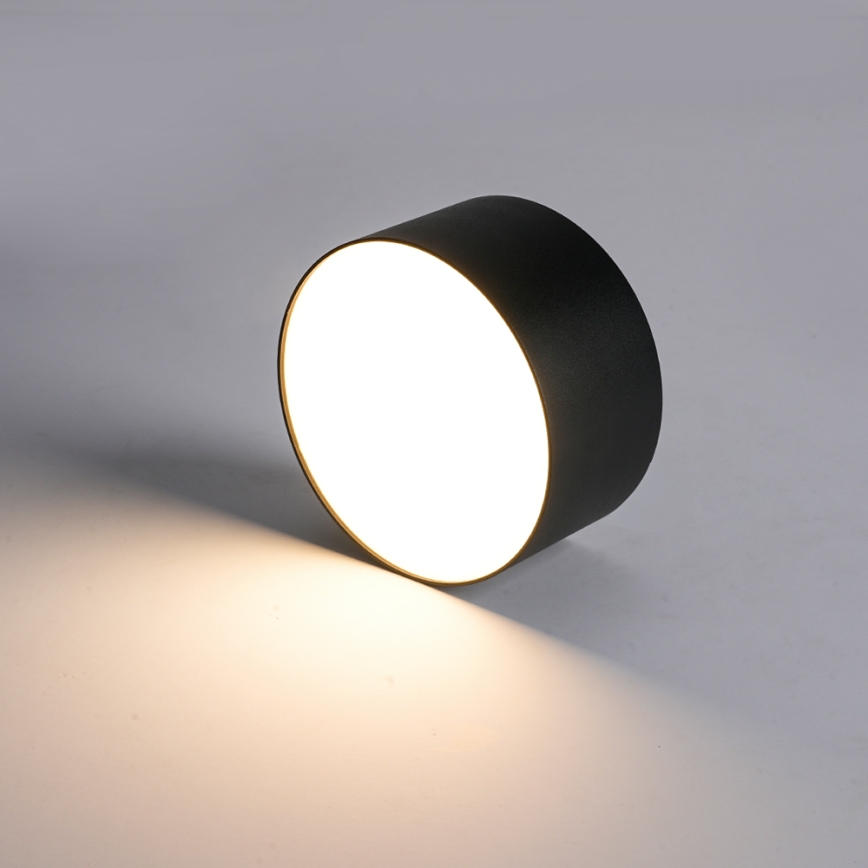 Brilagi - FORIS LED-Deckenleuchte für Badezimmer, 14 W, 230 V, Ø 12 cm, schwarz, IP44