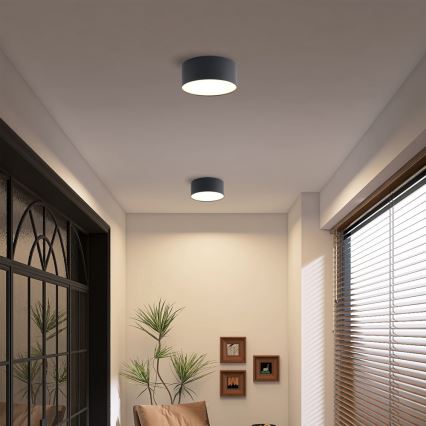 Brilagi - LED-Badezimmer-Deckenleuchte FORIS LED/20W/230V Ø 15 cm schwarz IP44