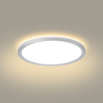 Brilagi - LED-Badezimmer-Deckenleuchte ULTRA SLIM LED/12W/230V Ø 22,5 cm silber IP54