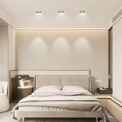 Brilagi - LED Badezimmer Einbauleuchte LED/4,8W/230V 3000K schwarz IP65