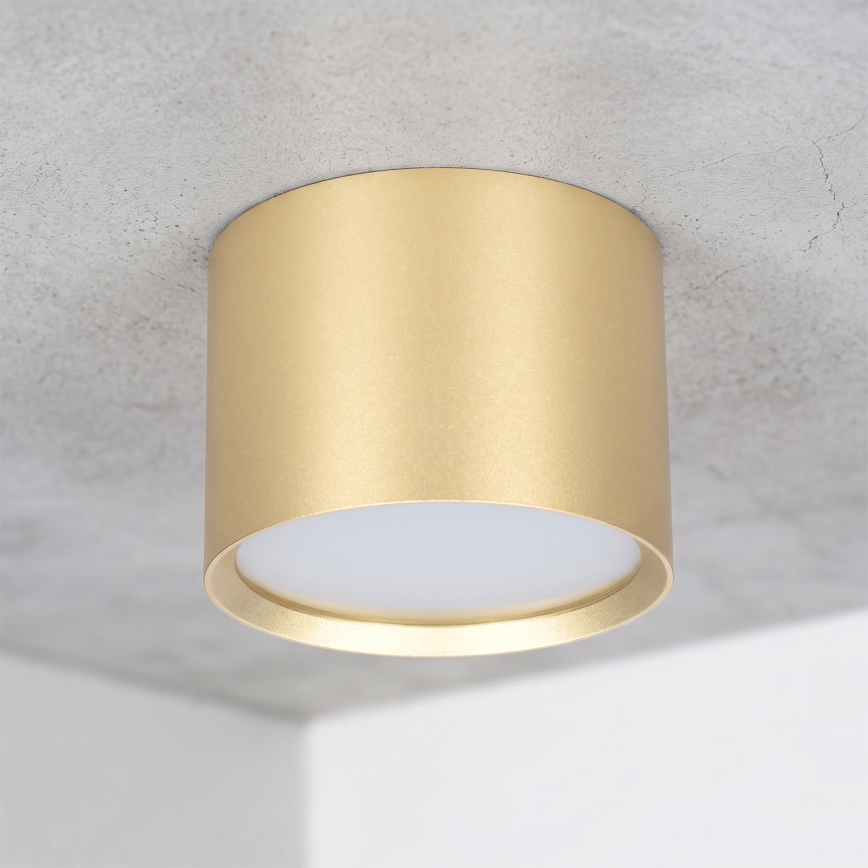 BRILAGI - LED-Badezimmer-Einbauleuchte SMOOTH 1xGX53/15W/230V 60x82 mm goldfarben IP54