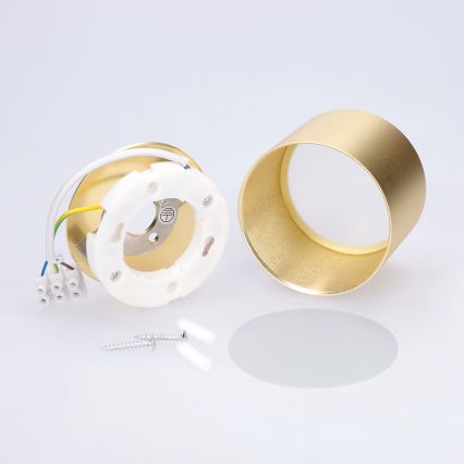 BRILAGI - LED-Badezimmer-Einbauleuchte SMOOTH 1xGX53/15W/230V 60x82 mm goldfarben IP54
