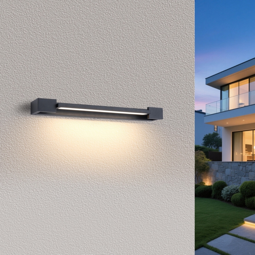 Brilagi - AQUA LINE LED-Spiegelbeleuchtung für das Badezimmer LED/12W/230V 45 cm IP44 Anthrazit CRI 90