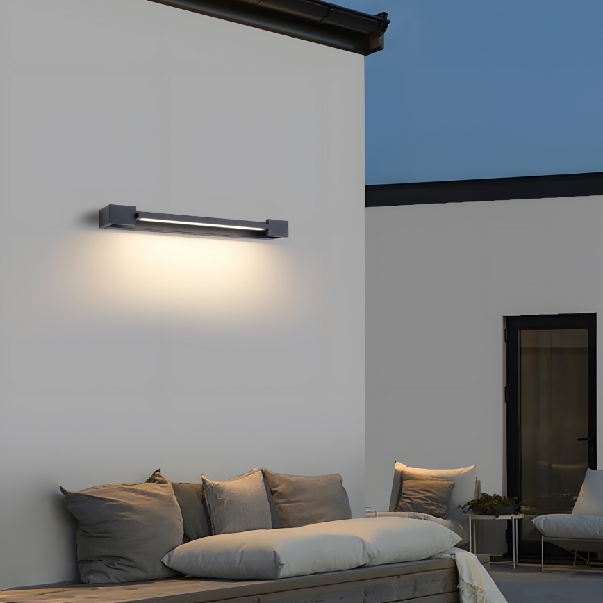 Brilagi - AQUA LINE LED-Spiegelbeleuchtung für das Badezimmer LED/12W/230V 45 cm IP44 Anthrazit CRI 90