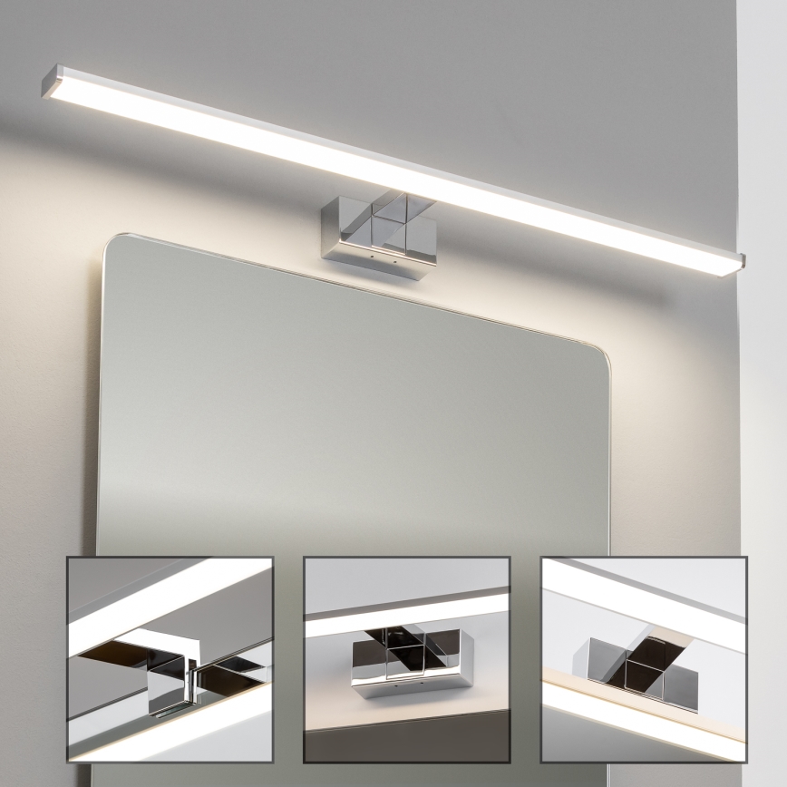 Brilagi - LED-Badezimmer-Spiegelleuchte 3-in-1 VESTRA LED/15W/230V 80 cm IP44 glänzender Chrom