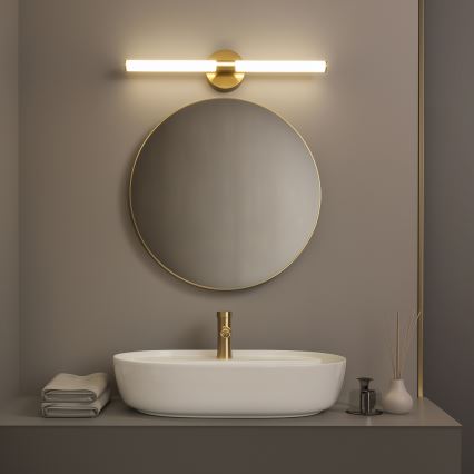 Brilagi - LED Badezimmerspiegel-Beleuchtung LARA LED/10W/230V 60 cm IP44 goldfarben