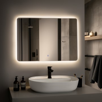 Brilagi - LED-Badezimmerspiegel COMO LED/28W/230V 60x80 cm IP44 CRI 90 dimmbar + CCT