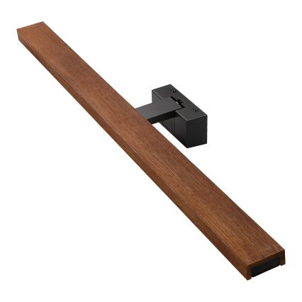 Brilagi - LED-Badezimmer-Spiegelbeleuchtung 3-in-1 WOODY MIRROR LED/15W/230V 80 cm IP44 schwarz/Eiche-Kirsche