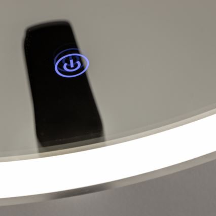 Brilagi - LED-Badezimmerspiegel TORINO LED/19W/230V Ø 60 cm silber IP44 CRI 90 dimmbar + CCT