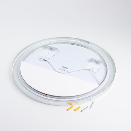 Brilagi - LED-Badezimmerspiegel TORINO LED/19W/230V Ø 60 cm silber IP44 CRI 90 dimmbar + CCT
