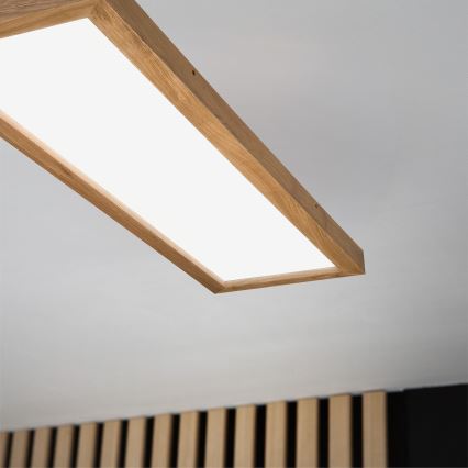 Brilagi - LED Badezimmer-Deckenleuchte WOODY FRAME LED/50W/230V 120x30 cm IP44 Eiche