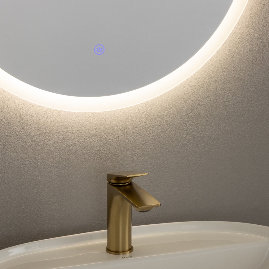 Brilagi - LED-Badezimmerspiegel CUNEO LED/19W/230V Ø 60 cm IP44 CRI 90 dimmbar + CCT