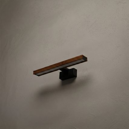 BRILAGI - LED-Beleuchtung für Badezimmerspiegel 3-in-1 WOODY MIRROR LED/8W/230V 40 cm IP44 schwarz/Eiche