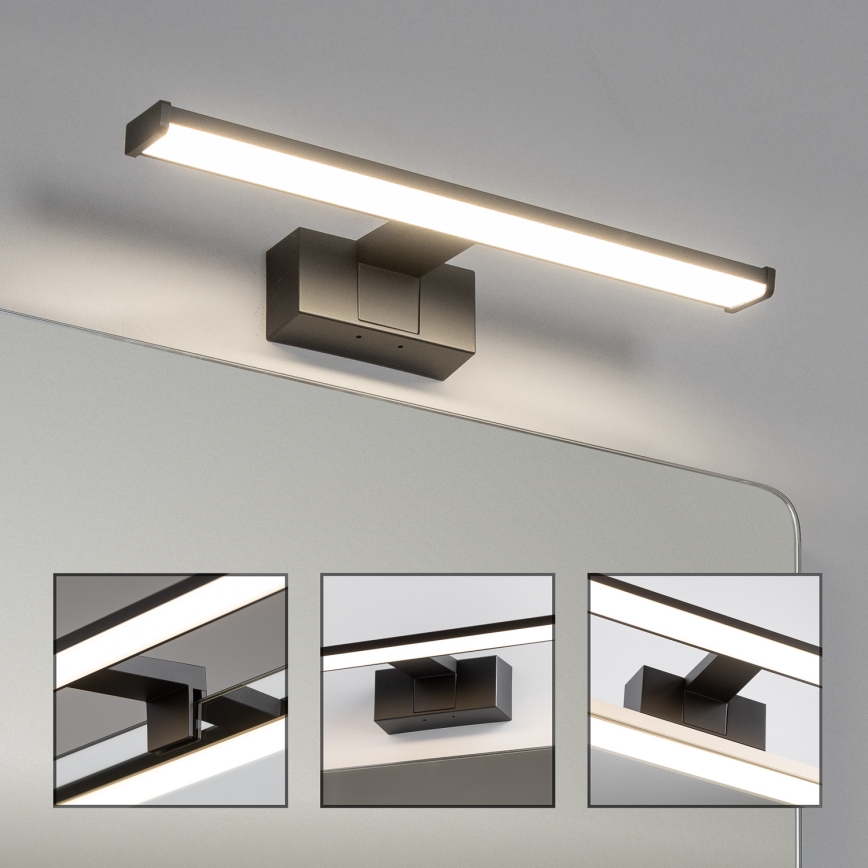 Brilagi - LED-Badspiegelleuchte 3-in-1 VESTRA LED/8W/230V 40 cm IP44 schwarz