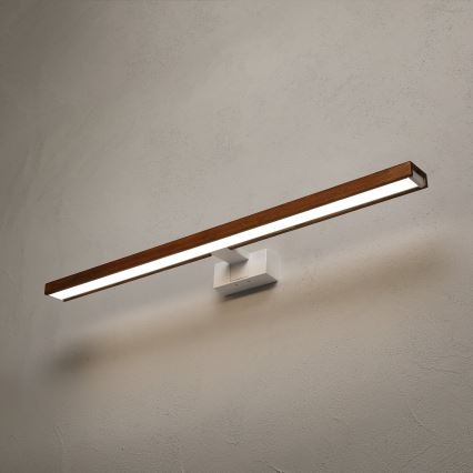 Brilagi - LED-Badezimmer-Spiegelleuchte 3-in-1 WOODY MIRROR LED/15W/230V 80 cm IP44 weiß/Eiche-Kirsche