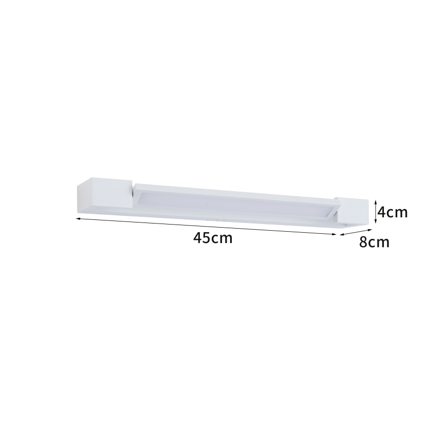 Brilagi - LED-Spiegelleuchte für Badezimmer AQUA LINE, 12 W, 230 V, 45 cm, IP44, weiß, CRI 90