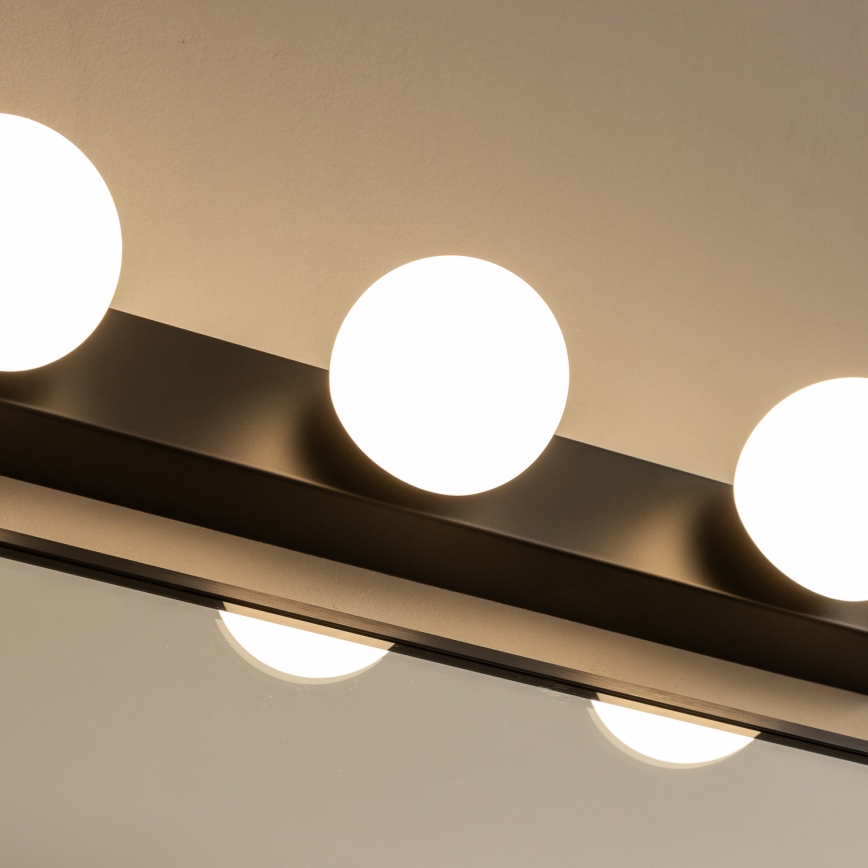 Brilagi - LED-Badspiegelleuchte HOLLYWOOD 4xLED/3W/230V 53 cm IP44 schwarz