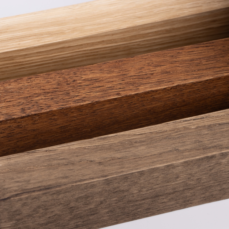 Brilagi - LED-Badezimmerspiegelbeleuchtung WOODY MIRROR LED/8W/230V 40 cm IP44 Eiche Nussbaum/Schwarz