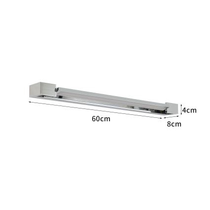 Brilagi - LED-Badspiegelleuchte AQUA LINE LED/18W/230V 60 cm IP44 glänzender Chrom