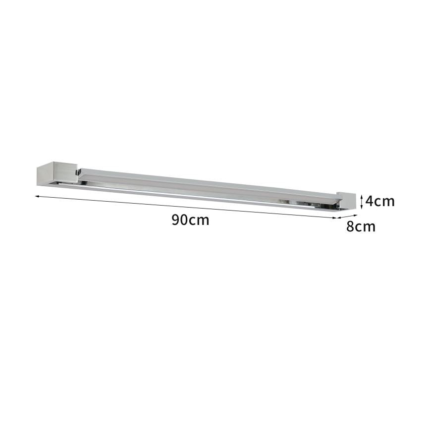 Brilagi - LED Badspiegelleuchte AQUA LINE LED/24W/230V 90 cm IP44 Hochglanz-Chrom
