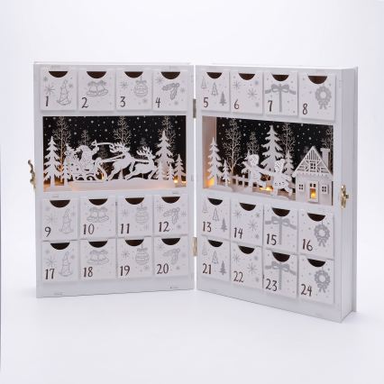 BRILAGI - LED Calendrier de l'Avent LED/2xAA