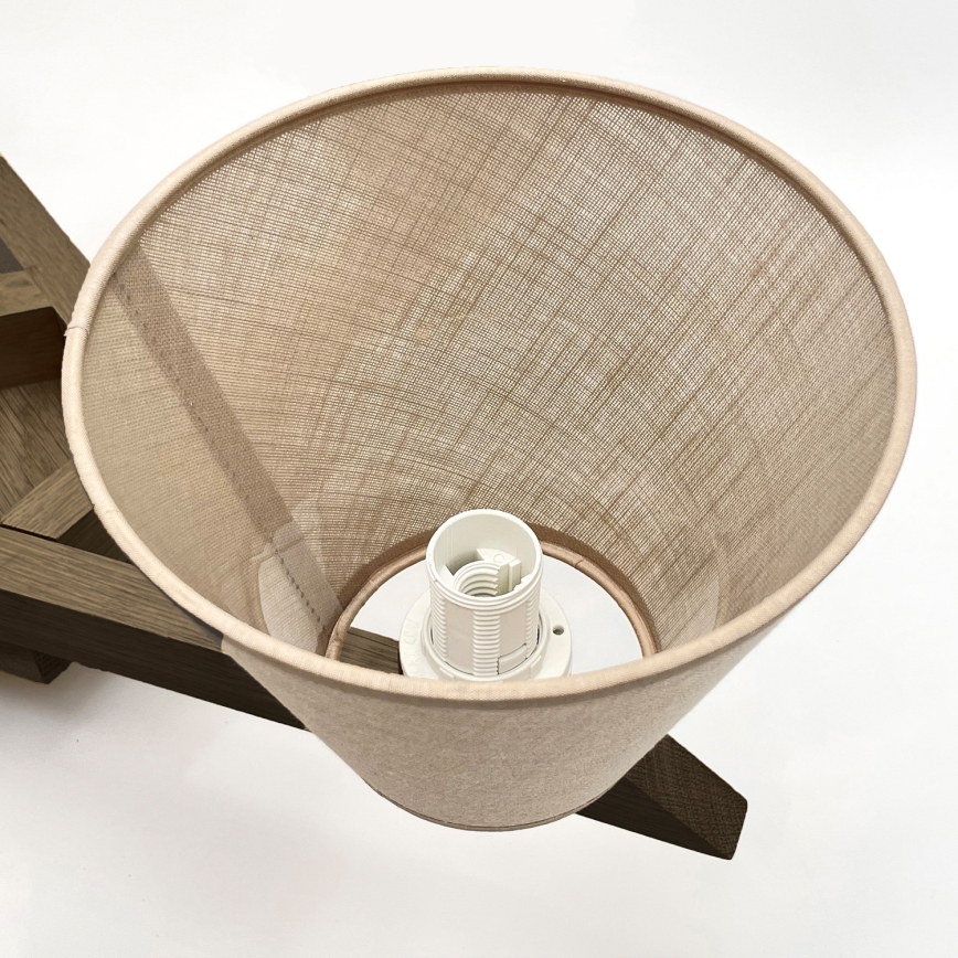 Brilagi - LED Deckenleuchte ANTHONY 5xE14/40W/230V Eiche Nussbaum