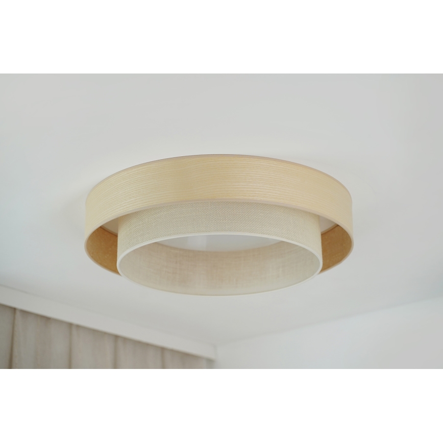 Brilagi - LED-Deckenleuchte ARIZONA BOHO LED/26W/230V d 60 cm beige