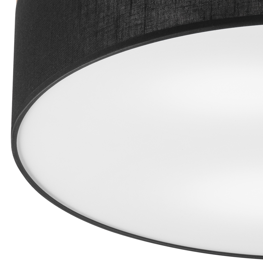 Brilagi - LED Deckenleuchte BELLADONNA 3xE27/15W/230V d 50 cm schwarz/Kiefer