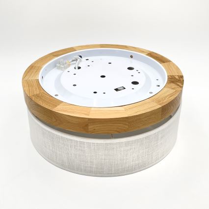 Brilagi - LED-Deckenleuchte BELLADONNA LED/20W/230V Ø 30 cm weiß/Eiche