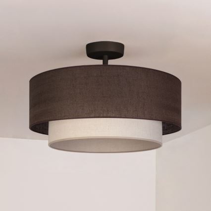Brilagi - LED-Deckenleuchte BOHO ECO 1x E27/10W/230V Ø 40 cm braun/creme