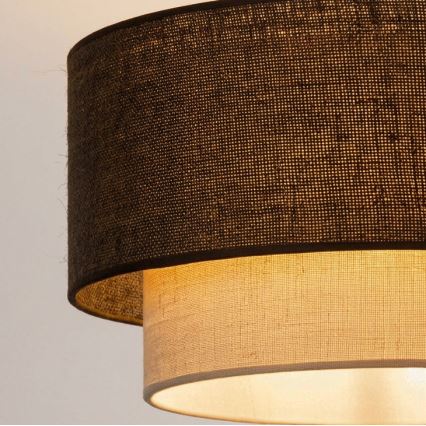Brilagi - LED-Deckenleuchte BOHO ECO 1x E27/10W/230V Ø 40 cm braun/creme