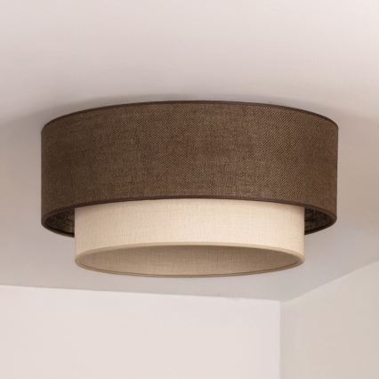 Brilagi - LED-Deckenleuchte BOHO ECO 1xE27/10W/230V Ø 40 cm braun/creme