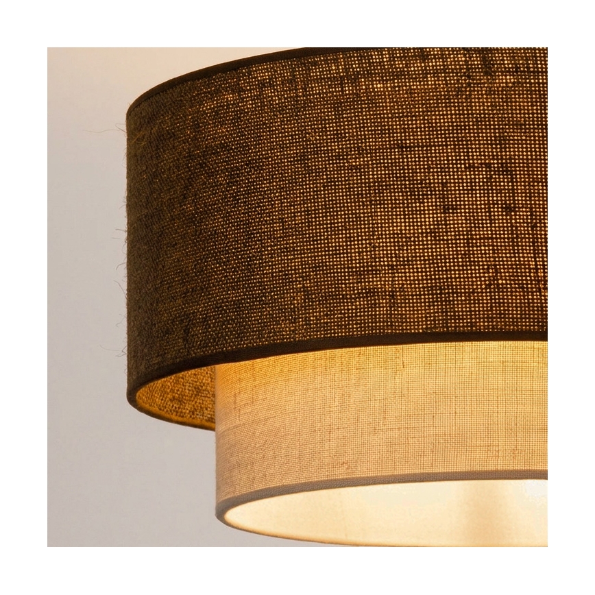 Brilagi - LED-Deckenleuchte BOHO ECO 1xE27/10W/230V Ø 40 cm braun/creme