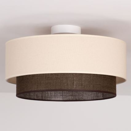 Brilagi - LED-Deckenleuchte BOHO STYLE 1xE27/15W/230V Ø 40 cm creme/braun