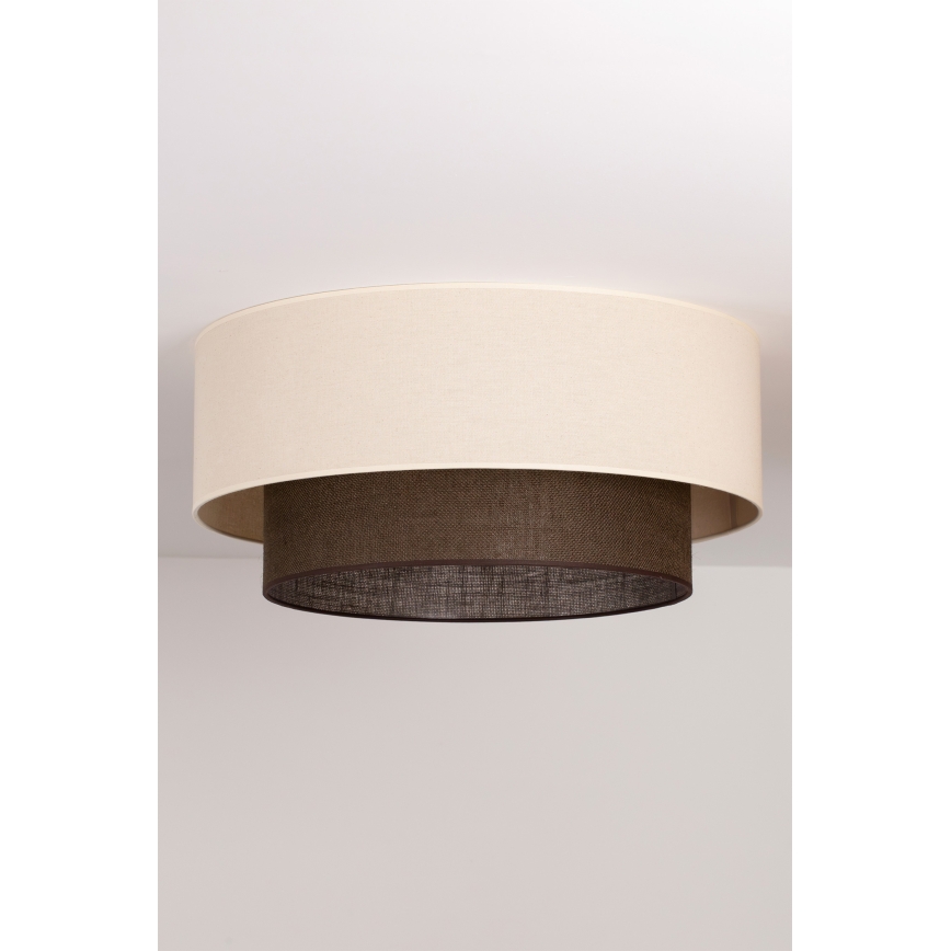 Brilagi - LED-Deckenleuchte BOHO STYLE 3xE27/15W/230V Ø 60 cm creme/braun