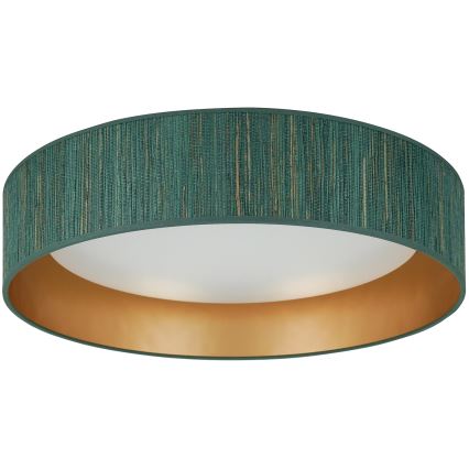 Brilagi - LED-Deckenleuchte BOSTON ROLLER LED/24W/230V d 45 cm Stroh grün/golden