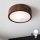 Brilagi - LED-Deckenleuchte CARVALHO 1xE27/15W/230V Eiche/Nussbaum Ø 27 cm