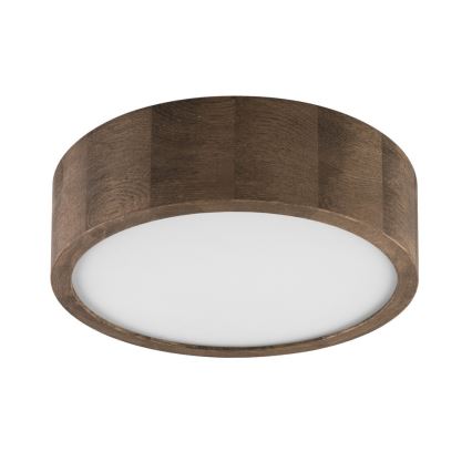 Brilagi - LED-Deckenleuchte CARVALHO 1xE27/15W/230V Eiche/Nussbaum Ø 27 cm