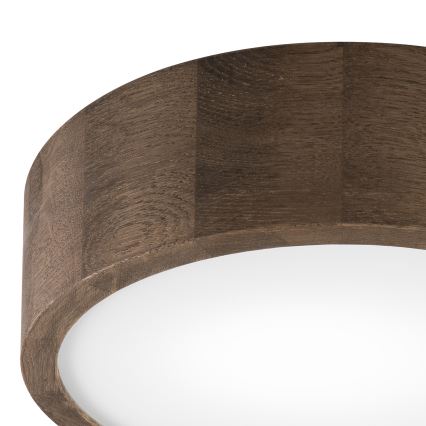 Brilagi - LED-Deckenleuchte CARVALHO 1xE27/15W/230V Eiche/Nussbaum Ø 27 cm
