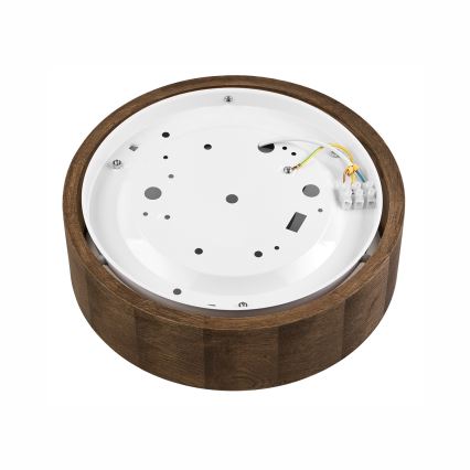 Brilagi - LED Deckenleuchte CARVALHO 1xE27/60W/230V Eiche Nussbaum Ø 27 cm