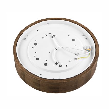 Brilagi - LED-Deckenleuchte CARVALHO 2xE27/15W/230V Eiche/Nussbaum Ø 37 cm