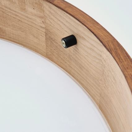 Brilagi - LED-Deckenleuchte CARVALHO 3xE27/15W/230V Eiche-Kirsche Ø 47 cm