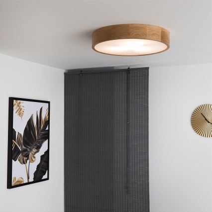 Brilagi - LED Deckenleuchte CARVALHO 3xE27/15W/230V Eiche Ø 47,5 cm