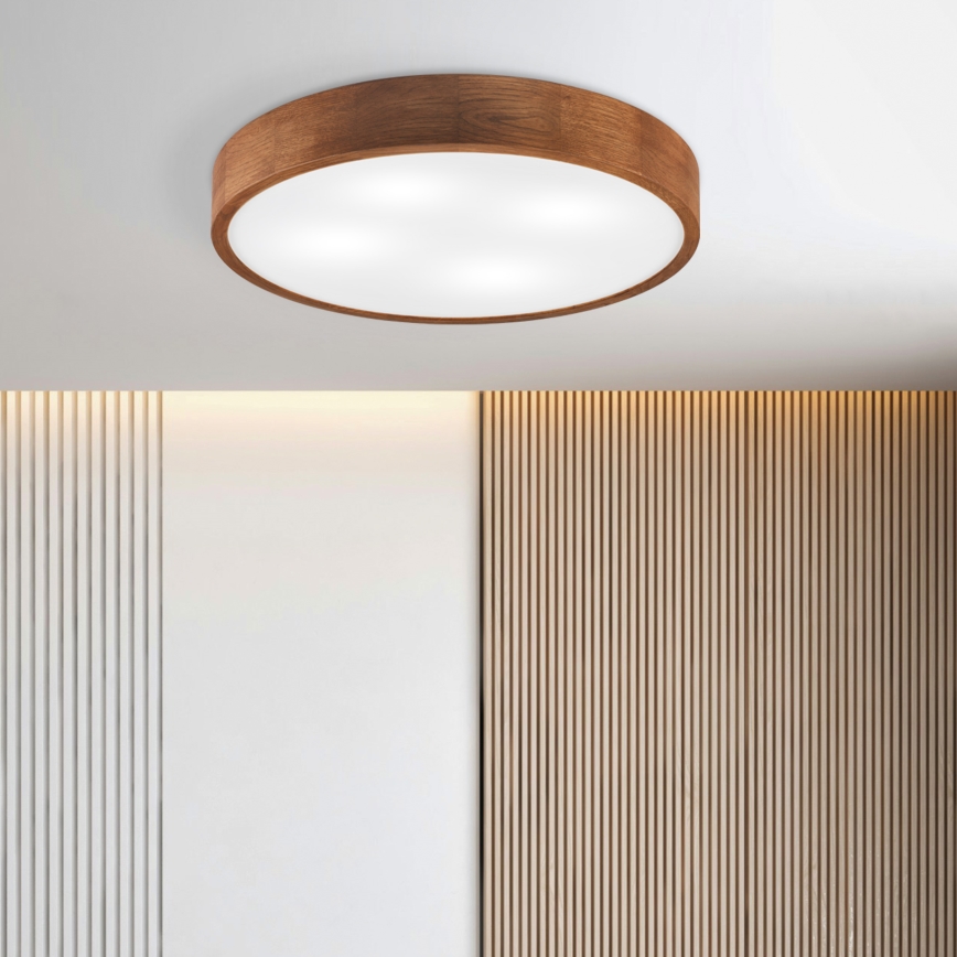 Brilagi - LED Deckenleuchte CARVALHO 4xE27/60W/230V Eiche Kirschbaum Ø 57,5 cm