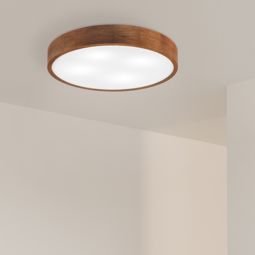 Brilagi - LED Deckenleuchte CARVALHO 4xE27/60W/230V Eiche Kirschbaum Ø 57,5 cm