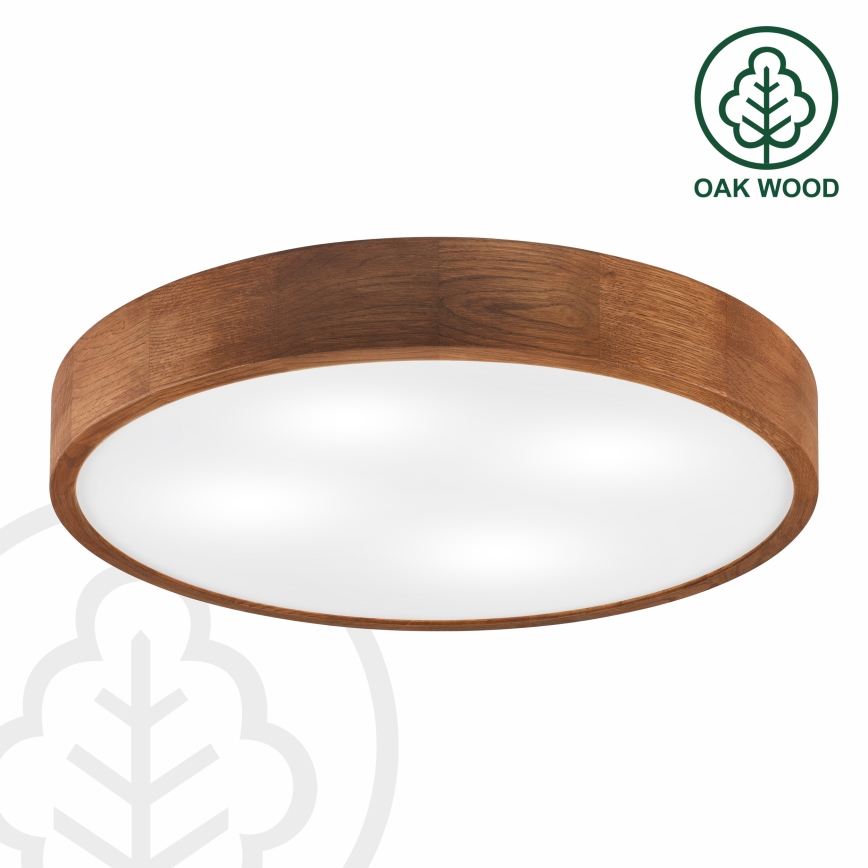 Brilagi - LED Deckenleuchte CARVALHO 4xE27/60W/230V Eiche Kirschbaum Ø 57,5 cm