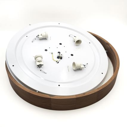 Brilagi - LED Deckenleuchte CARVALHO 4xE27/60W/230V Eiche Kirschbaum Ø 57,5 cm