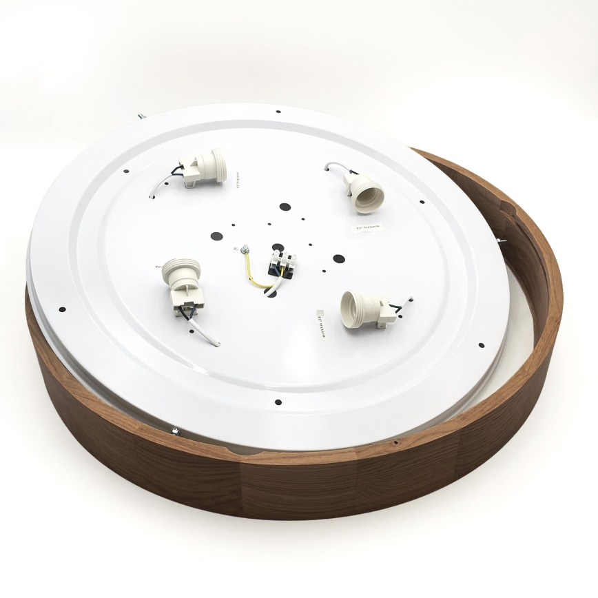 Brilagi - LED Deckenleuchte CARVALHO 4xE27/60W/230V Eiche Kirschbaum Ø 57,5 cm