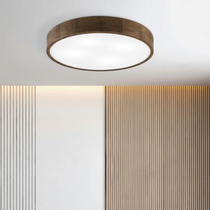 Brilagi - LED-Deckenleuchte CARVALHO 4xE27/60W/230V Eiche/Nussbaum Ø 57,5 cm