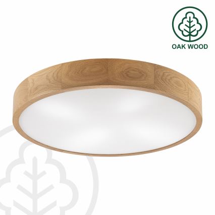 Brilagi - LED-Deckenleuchte CARVALHO 4xE27/60W/230V Eiche Ø 57,5 cm
